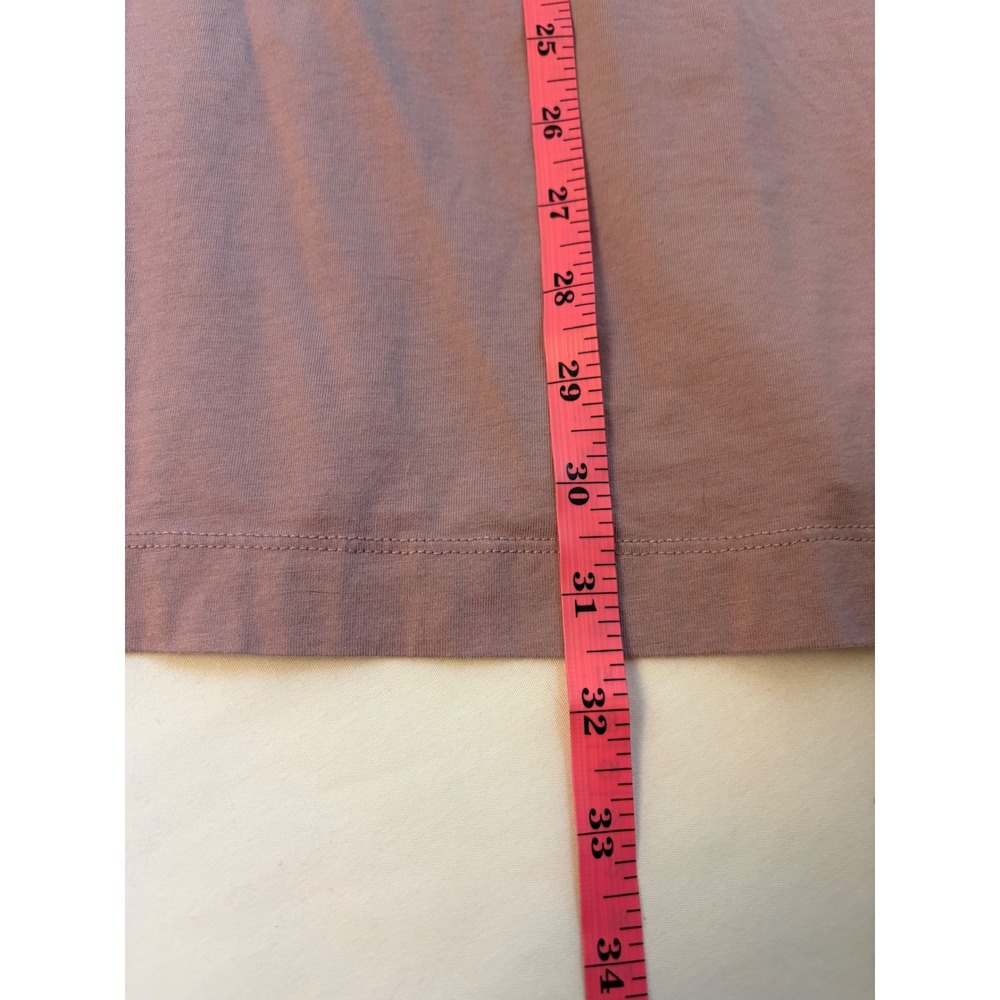 Duluth Trading Co Pima Cotton Modal Tunic Top Purple XL Long Sleeve Side Slit - Picture 6 of 7